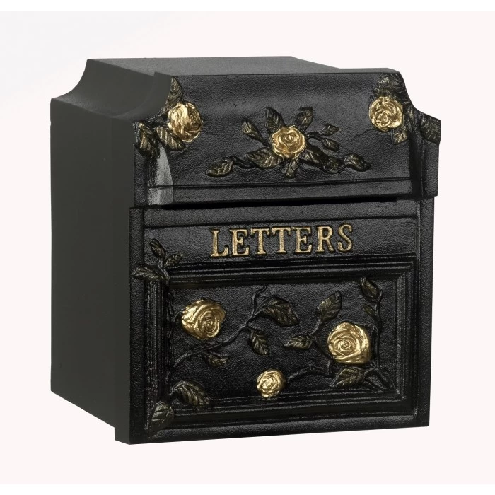 Black Finsbury Letter Box (English Roses) 3 Black Finsbury Letter Box (English Roses)
