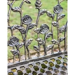 Black & Gold Rose Design Bench 12 Black & Gold Rose Design Bench -Garden Supply Discount Store black gold rose design bench 6