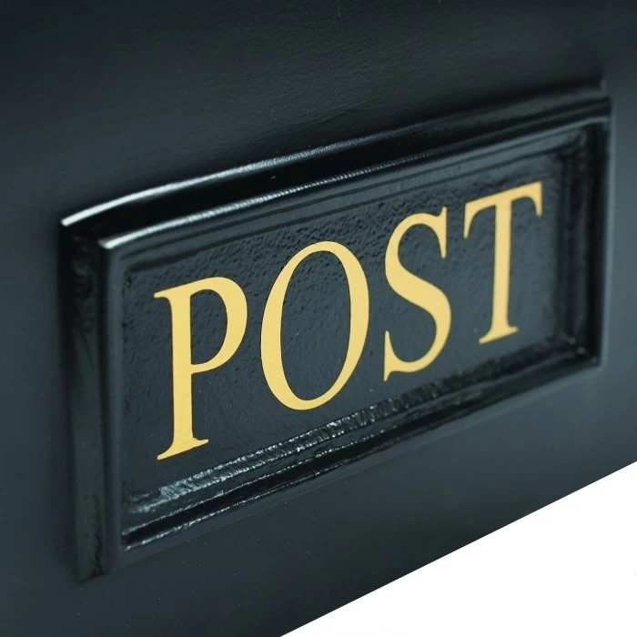 Black Goldhay Secure Post And Parcel Box For Gates 7 Black Goldhay Secure Post And Parcel Box For Gates - Image 5