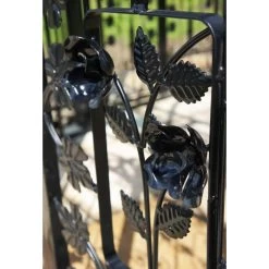 The LUXURY " Royal Alexandria" Wrought Iron Pavilion -Garden Supply Discount Store black royal alexandria garden gazebo detail
