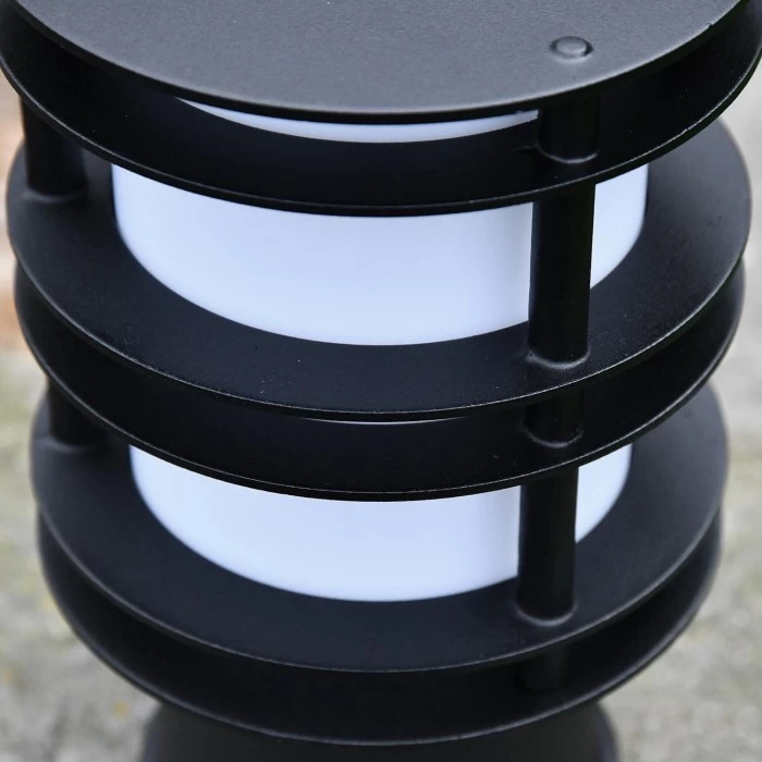 "Riverfront" Black Steel Low Level Bollard Light 28cm 11 "Riverfront" Black Steel Low Level Bollard Light 28cm - Image 9