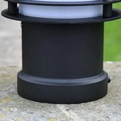 "Riverfront" Black Steel Low Level Bollard Light 28cm 18 "Riverfront" Black Steel Low Level Bollard Light 28cm -Garden Supply Discount Store black steel low level bollard light 28cm 4