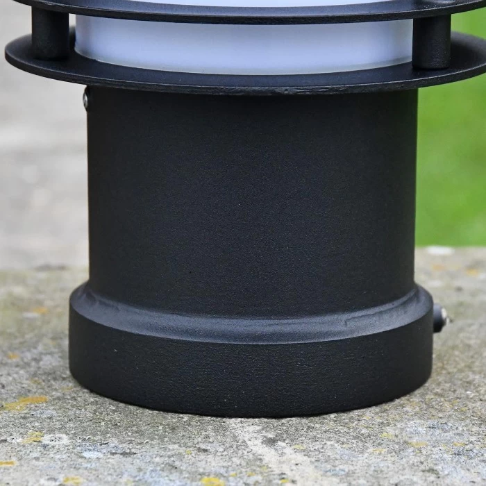 "Riverfront" Black Steel Low Level Bollard Light 28cm 10 "Riverfront" Black Steel Low Level Bollard Light 28cm - Image 8