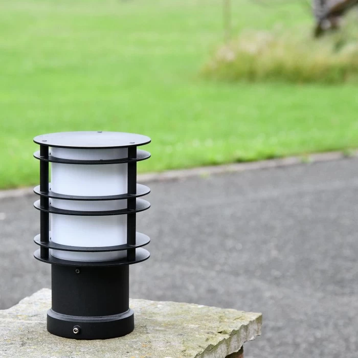 "Riverfront" Black Steel Low Level Bollard Light 28cm 7 "Riverfront" Black Steel Low Level Bollard Light 28cm - Image 5