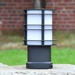 "Riverfront" Black Steel Low Level Bollard Light 28cm 13 "Riverfront" Black Steel Low Level Bollard Light 28cm -Garden Supply Discount Store black steel low level bollard light 28cm 9
