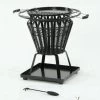 Black Traditional Brazier Fire Basket & Grill 1 Black Traditional Brazier Fire Basket & Grill -Garden Supply Discount Store black traditional fire basket grill