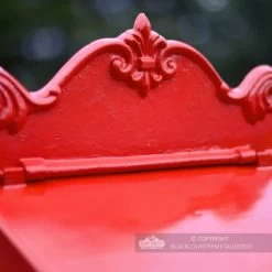 “Blushed Peony” Red Goldhay Post Box 16 “Blushed Peony” Red Goldhay Post Box -Garden Supply Discount Store blushed peony red goldhay post box decorative top