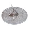 Sunface Bright Chrome Garden Sundial - 120mm -Garden Supply Discount Store bright chrome sunface sundial 1