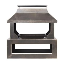 Bronze Finish Wood Burner And Log Store