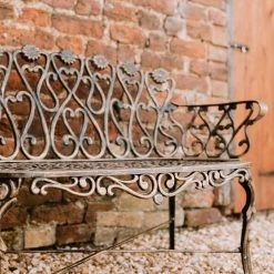 Brushed Gold "Chorley" Daisy Bench -Garden Supply Discount Store brushed gold chorley daisy bench 10
