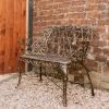 Brushed Gold "Chorley" Daisy Bench -Garden Supply Discount Store brushed gold chorley daisy bench 11
