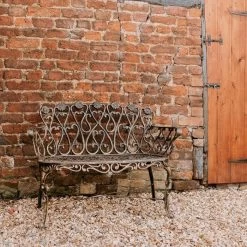 Brushed Gold "Chorley" Daisy Bench -Garden Supply Discount Store brushed gold chorley daisy bench 8