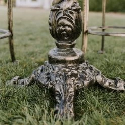 Brushed Gold "Rosebud" High Bar Dining Set -Garden Supply Discount Store brushed gold rosebud high bar dining set 2