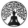 "Buddha Tree" Wall Art -Garden Supply Discount Store buddha tree wall art 1m circle black 1