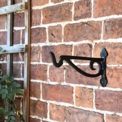 Black Scroll Iron Hanging Basket Bracket -Garden Supply Discount Store by211 2