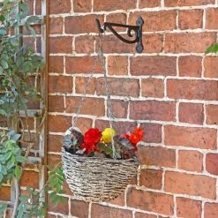 Black Scroll Iron Hanging Basket Bracket -Garden Supply Discount Store by211 3