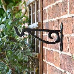 Black Scroll Iron Hanging Basket Bracket -Garden Supply Discount Store by211 5