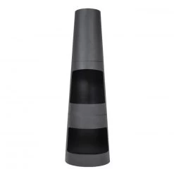 “Caliana Bay” Black Garden Chimenea