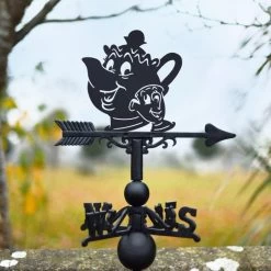Cartoon Tea Pot & Cup Weathervane -Garden Supply Discount Store cartoon tea pot cup weathervane 2