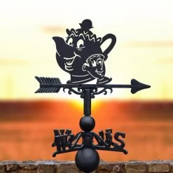 Cartoon Tea Pot & Cup Weathervane -Garden Supply Discount Store cartoon tea pot cup weathervane 4