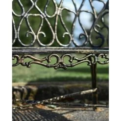 Cast Aluminium "Halter" Two Seater Garden Bench -Garden Supply Discount Store cast aluminium 22halter 22 two seater garden bench 4