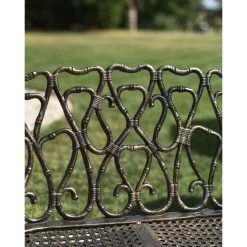 Cast Aluminium "Halter" Two Seater Garden Bench -Garden Supply Discount Store cast aluminium 22halter 22 two seater garden bench 6
