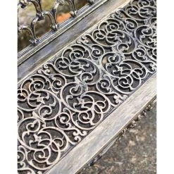 Cast Aluminium "Roman Buckle" Three Seater Garden Bench -Garden Supply Discount Store cast aluminium 22roman buckle 22 three seater garden bench4