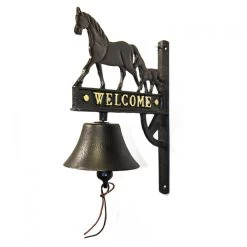 Cast Iron Horse & Foal Garden Bell