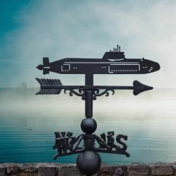 Cast Iron & Steel Astute Class Submarine Weathervane -Garden Supply Discount Store cast iron steel astute class submarine weathervane 5