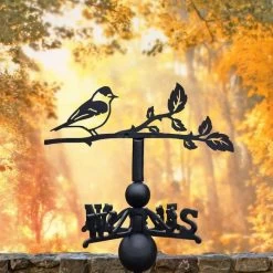Cast Iron & Steel Blackcap Weathervane -Garden Supply Discount Store cast iron steel blackcap weathervane 6