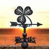 Cast Iron & Steel Shamrock Weathervane -Garden Supply Discount Store cast iron steel shamrock weathervane 5