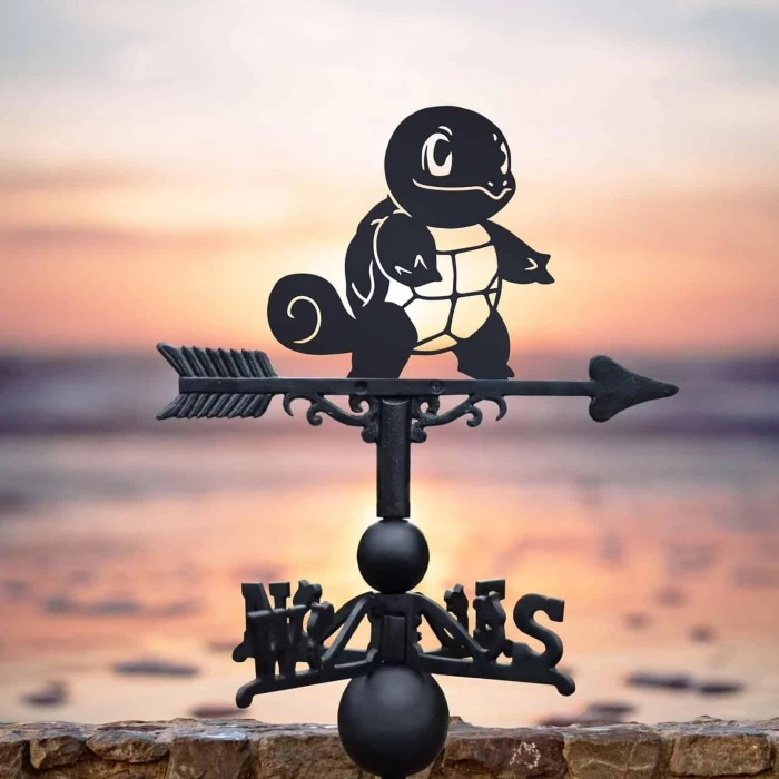 Cast Iron & Steel Unevolved Water Reptile Character Weathervane 6 Cast Iron & Steel Unevolved Water Reptile Character Weathervane - Image 4