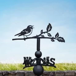 Cast Iron & Steel Wood Warbler Weathervane -Garden Supply Discount Store cast iron steel wood warbler weathervane 3