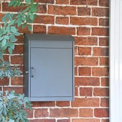 Charcoal Front Opening Parcel Box -Garden Supply Discount Store charcoal front opening parcel box 4