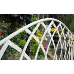 “Cherry Lattice” Vintage Style Garden Bench -Garden Supply Discount Store cherry lattice bench 1 1