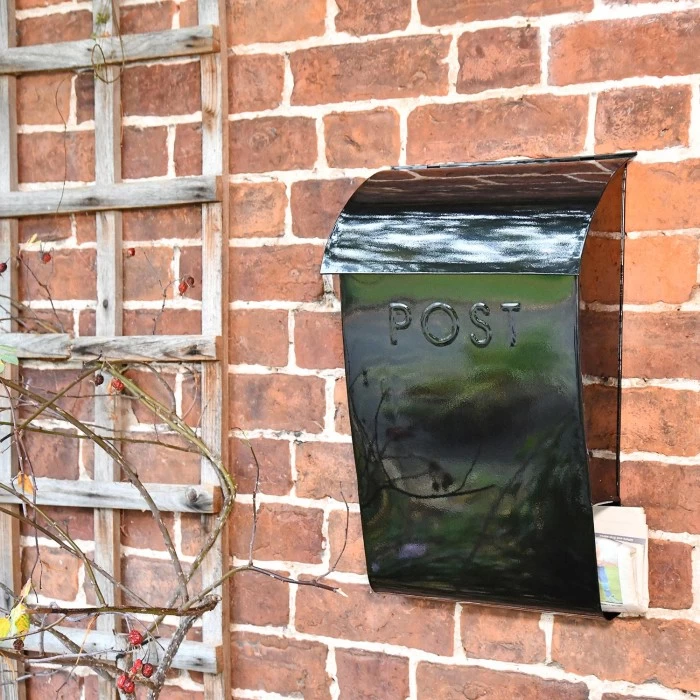 “Evening Hush” Black Berkley Post Box With Lock - Image 6