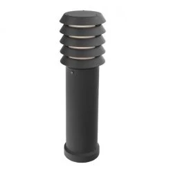 Classic Black Powder Coated Bollard Light 49cm