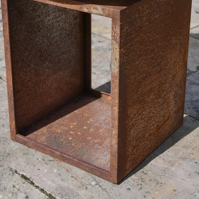 Rustic "Fury" Fire Pit & Wood Store 4 Rustic "Fury" Fire Pit & Wood Store - Image 2