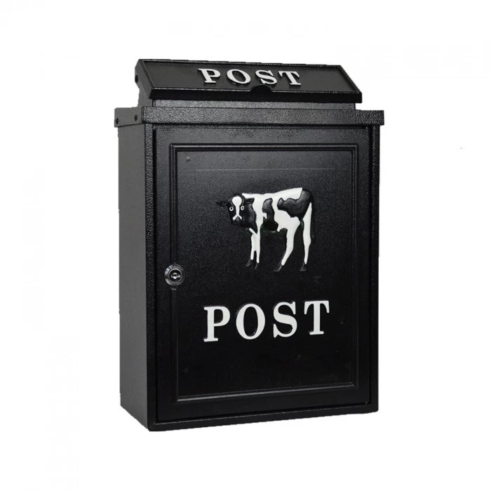 Black & White "Oxford" Holstein Wall Mounted Post Box 10 Black & White "Oxford" Holstein Wall Mounted Post Box - Image 8