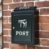 Black & White "Oxford" Holstein Wall Mounted Post Box