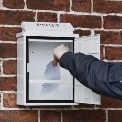 Light Stone "Oxford" Wall Mounted Post Box -Garden Supply Discount Store cnsr015 1