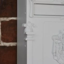 "Dawson Lodge" White Post Box - 47cm -Garden Supply Discount Store cnsr022 1