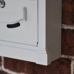 "Dawson Lodge" White Post Box - 47cm -Garden Supply Discount Store cnsr022 5