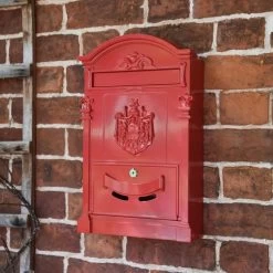 "Moroccan Summer” Red Dawson Lodge Post Box - 47cm