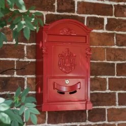 "Moroccan Summer” Red Dawson Lodge Post Box - 47cm -Garden Supply Discount Store cnsr023 6