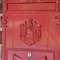 "Moroccan Summer” Red Dawson Lodge Post Box - 47cm -Garden Supply Discount Store cnsr023 7