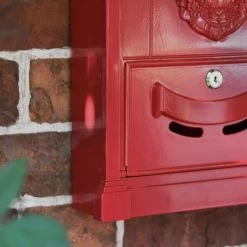 "Moroccan Summer” Red Dawson Lodge Post Box - 47cm -Garden Supply Discount Store cnsr023 8
