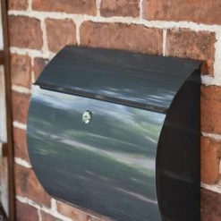 Contemporary "Urban Obsession" Grey Wall Mounted Post Box -Garden Supply Discount Store cnsr025 3