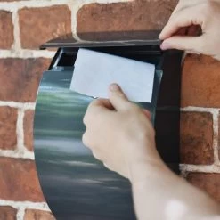 "Moonlight Dance" Grey Wall Mounted Post Box -Garden Supply Discount Store cnsr026 5