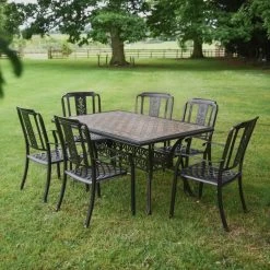 Antique Copper "Attingham" Six Seater Furniture Set -Garden Supply Discount Store cnss009 cop set 1